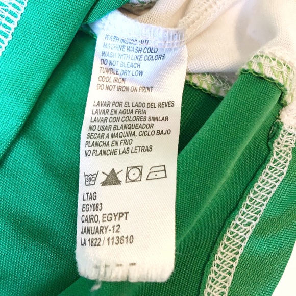 SWIM SHIRT 3T GREEN BROWN SKULL SHORT SLEEVE - Picture 3 of 5